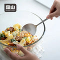 SHIMOYAMA Large Dinnerware Serving Spoon 304 Food-Grade Stainless Steel Dishwasher Safe