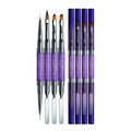 New Pattern Nail Art Brushes Rod Dual-purpose Pen Removal Spatula Stick All for Manicures Tools