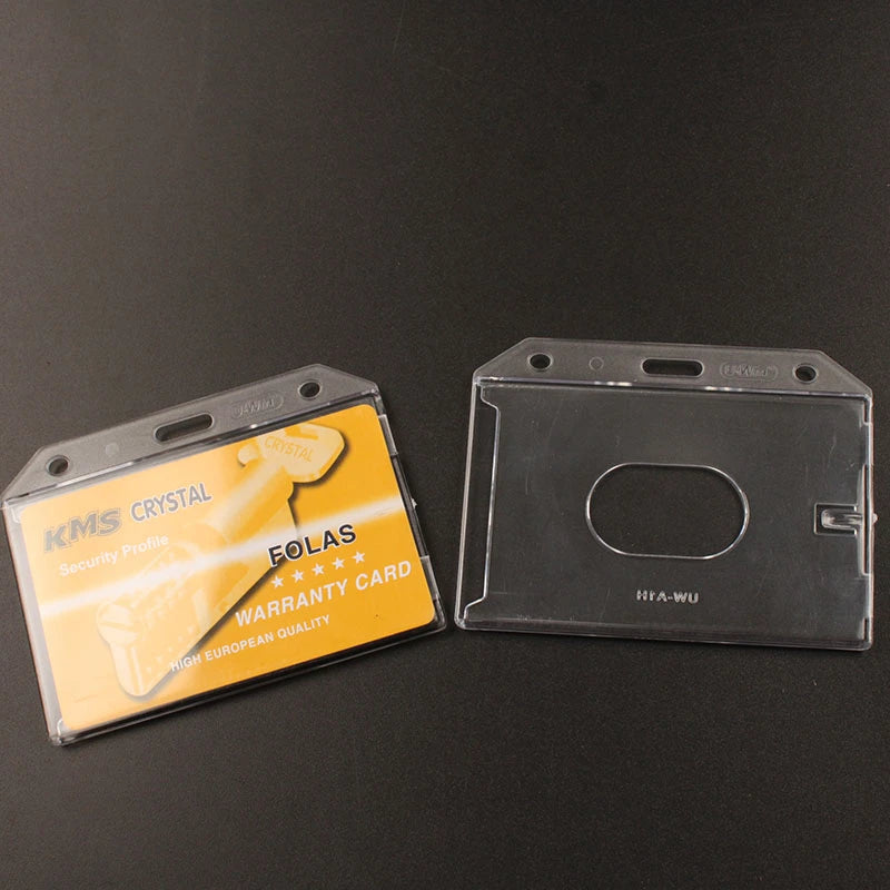Cheap Customized Double Sided 4x3 Abs Plastic Id Card Holder