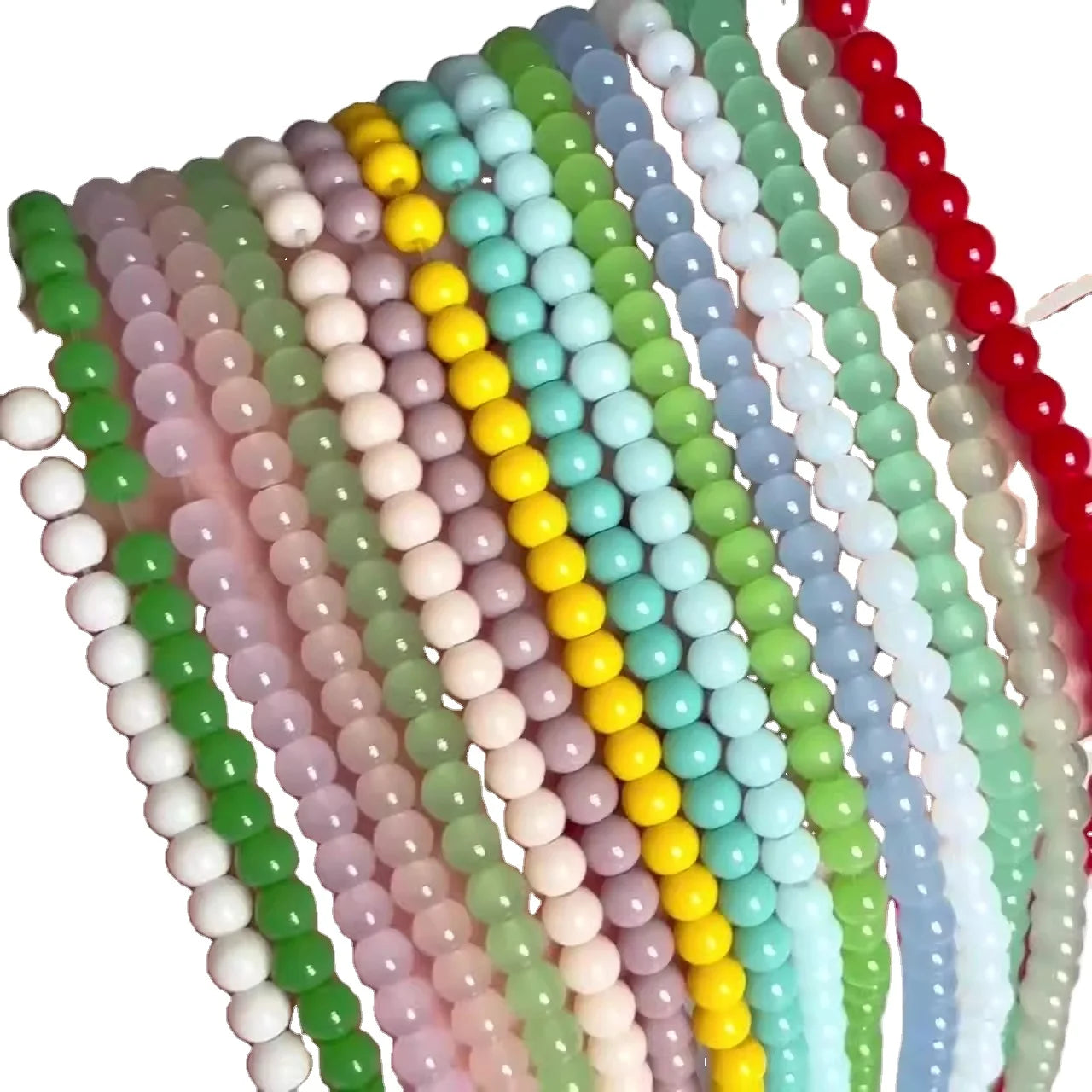 Glass Beads Full Color Round Beaded DIY Necklace/bracelet/earrings Jewelry Making Accessories