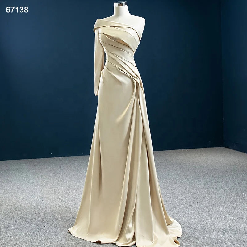 Jancember RSM67138 New Fashion One Shoulder Elegant Evening Dresses