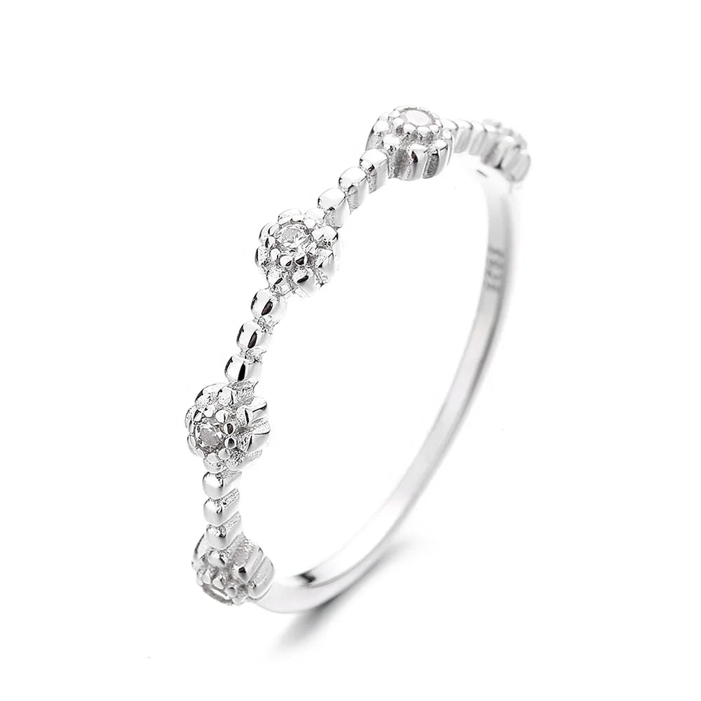 Stylish and Simple 925 Sterling Silver European and American Ring