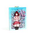 Vograce Custom Keychain Anime Cartoon Printed Personalized Acrylic Keychains Key Chains Liquid Acrylic Keychain