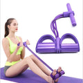 Multifunctional Home Fitness Machine for Yoga and Sit-ups Four-tube Pedal Leg Tension Band TPE Loop Material