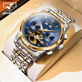 JSDUN 8738 OEM Custom Men's Waterproof Stainless Steel Strap Wristwatches Hand Watches Man Automatic Movement Mechanical Watches