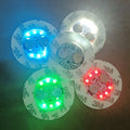LED Coasters Flashing Round Shape Light-Up Bottle Sticker Luminous Cup Mat for Graduation and Ramadan Parties for Club Bar