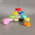 10g PS Plastic Round Cream Jar Sample Container With Colorful Lids