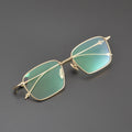 High-quality Fashionable Ultra-light Pure Titanium Square Myopia Glasses Frame Unisex Retro Trendy Handmade Decorative Custom