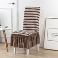 Spandex Bubble Lattice Chair Protector Removable Stretch Dining Room Chair Slipcovers Elastic Dining Chair Cover