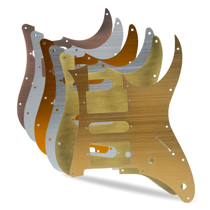 Full Metal Electric Guitar Pickguard SSS/HH Guitar Pickguard Anti-Scratch Plate for ST/IB Electric Guitar Multi Colour
