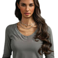 Silver Color Layered Chains Choker Necklaces for Women Trendy Ladies Daily Accessories on Neck 2025 Fashion Jewelry Female Gifts