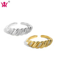 925 Sterling Sliver Twisted Zircon Opening Ring Gifts for Women