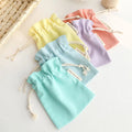 Organic Cotton Muslin Drawstring Pouch Custom Logo Printed Cotton Canvas Dust Bags Canvas Drawstring Bags