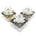 Wholesale Transparent Crystal Flower Music Box Rotating Creative Marketing Gift Low Price Factory Direct Sales Souvenir