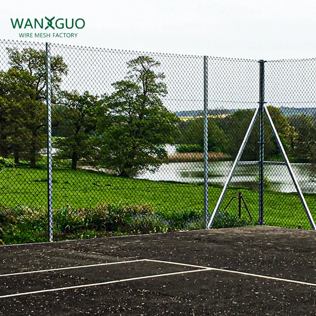 Galvanized Diamond Wire Mesh Chain Link Fence for Metal Football Ground Net 3D Modelling Service Included