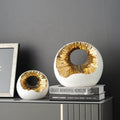 Chinese Manufacturer Office Desktop Broken Round Ceramic Ornament Home Luxury Decor Accessories
