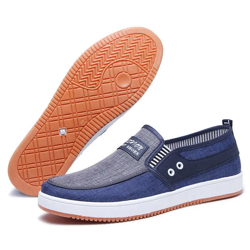 Fashion Canvas Sneakers for Men Oxford Bottom Man's ShoesComfort Lightweight Casual Shoes Outdoor Walking Skating Boarding Shoes