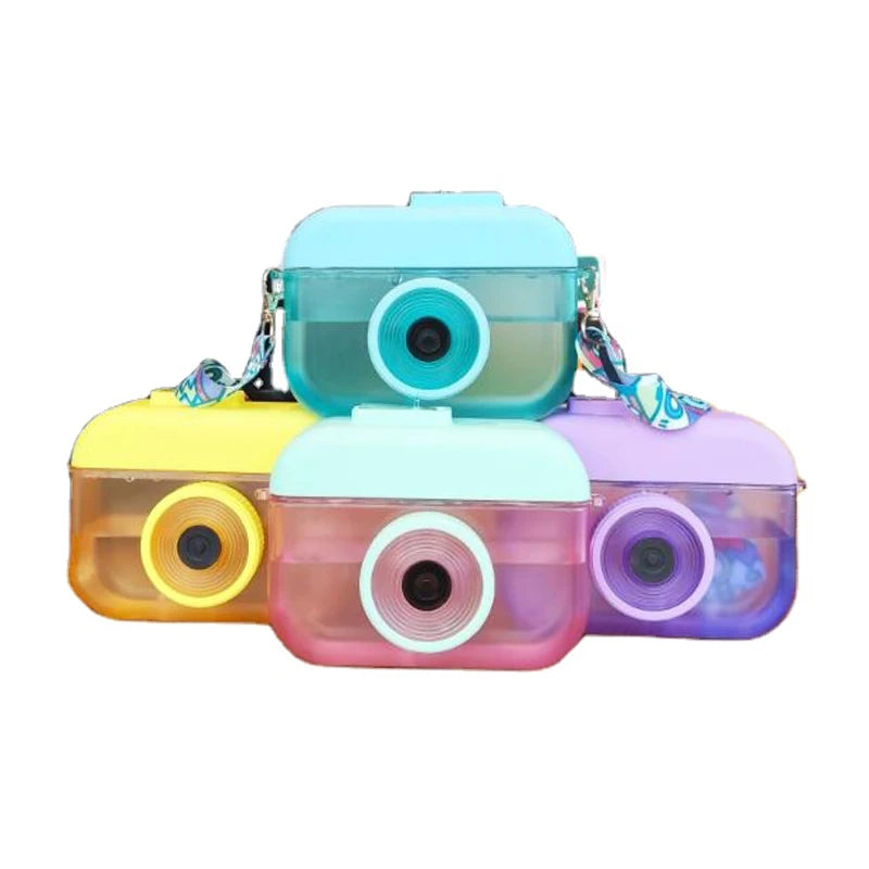 400ml Creative Children Water Bottle Camera  School Customize Plastic Bottle for Drink Water