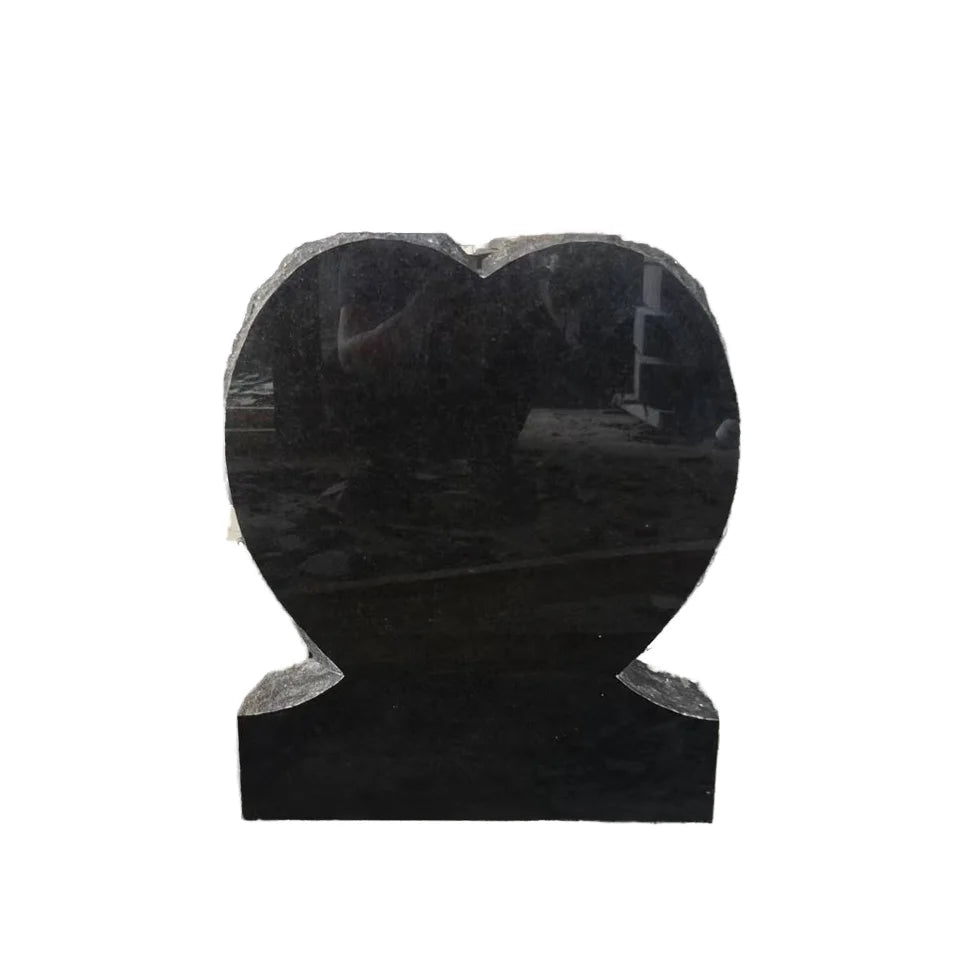 Customized Black Granite Tombstone Headstone for Cemetery Traditional Design Factory Price