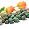 DIY Tumbled Stone Natural Crystal Healing Stones Gemstone Chrysocolla Rock Spiritual Meditation Ornaments Tumbled Stone