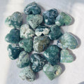 Wholesale Natural Crystal Heart Moss Agate Hearts for Healing