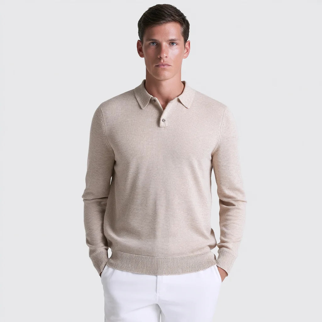 Luxury Men's Pullover Sweater 70% Wool 30% Cashmere Blend Crew Neck Long Sleeve Soft Knit Jumper for Winter