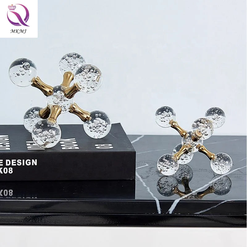 Light Luxury MKMJ Crystal Minimalist Ornaments Home Accessories Living Room TV Cabinet Villa Hotel Soft Decorations