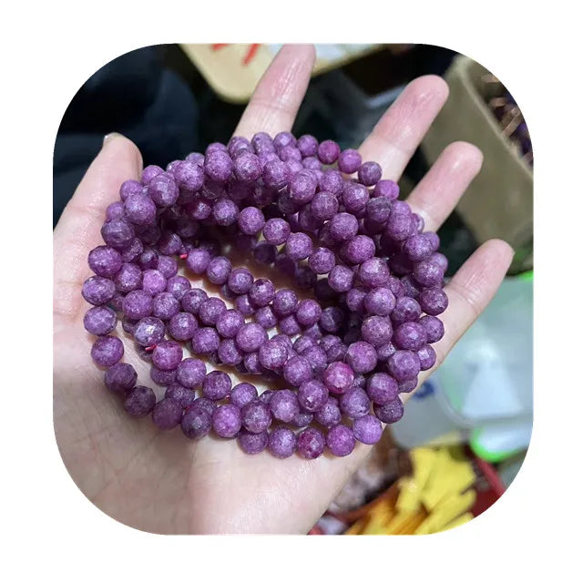 New Arrivals Spiritual Product 4mm 6mm Round Beads Natur Facet Ruby Healing Crystal Bracelets for Gift