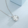 Timeless IGI Certified Lab-Grown Diamond Pendant 18K Solid Gold Chain Women Elegant Design Brilliant-Cut Diamond Charm Necklace