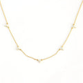 Fashion Minimalist Jewelry 925 Sterling Silver Clover Zircon Necklace Flower Diamond Gold Plated Necklaces for Women