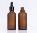 50ml Amber Frosted Glass Dropper Bottles in 5ml 10ml 15ml 20ml 30ml Sizes MOQ 100pcs Carton Packed