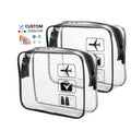 Customize Makeup Bag Waterproof Pvc Transparent Cosmetic Toys Clear Travel Tsa Approved Toiletry Bag for Women Men