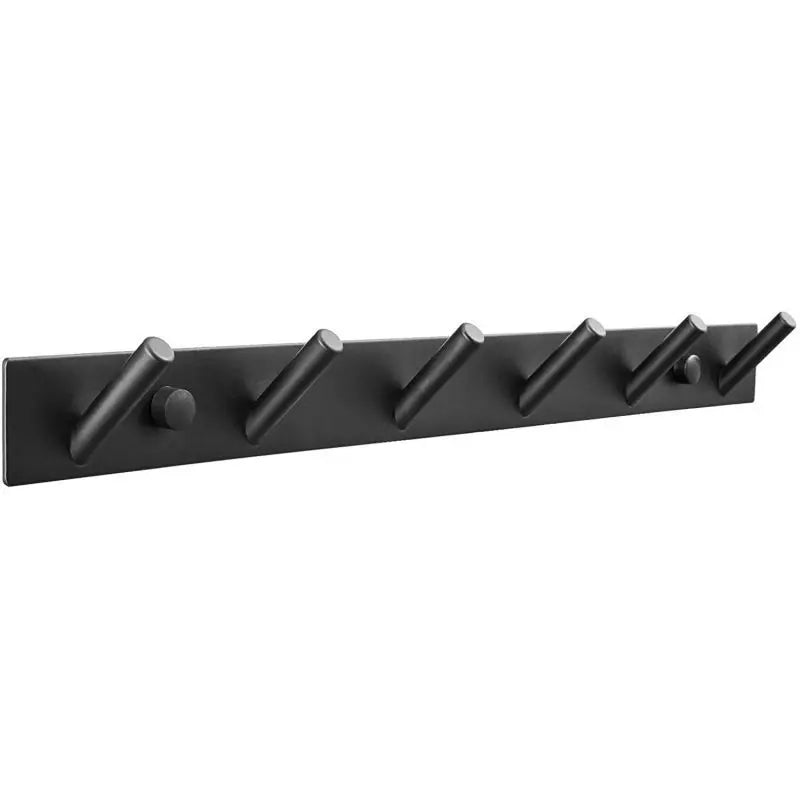 Wholesale Stainless Steel 304 Hangers Rack Metal Ceiling Coat Rack 6 Hooks Wall Mounted Rack for Home Kitchen Organization