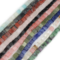 Wholesale 5*5mm Square Shape Quartz/Agate/Jade/Sediment Jasper Cube Loose Stone Beads for Jewelry Making Bracelets