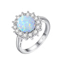 Antique Oval Cut 925 Sterling Silver Vintage Moonstone Engagement Ring Birthday Gift for Love