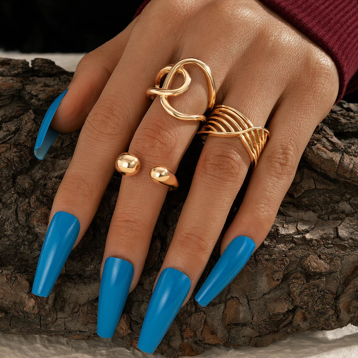 HOVANCI Ring Trendy Spring 5 Fine Jewelry Minimalist Real Gold Plated Clay Ertugrul Cross Spiral Open Ring