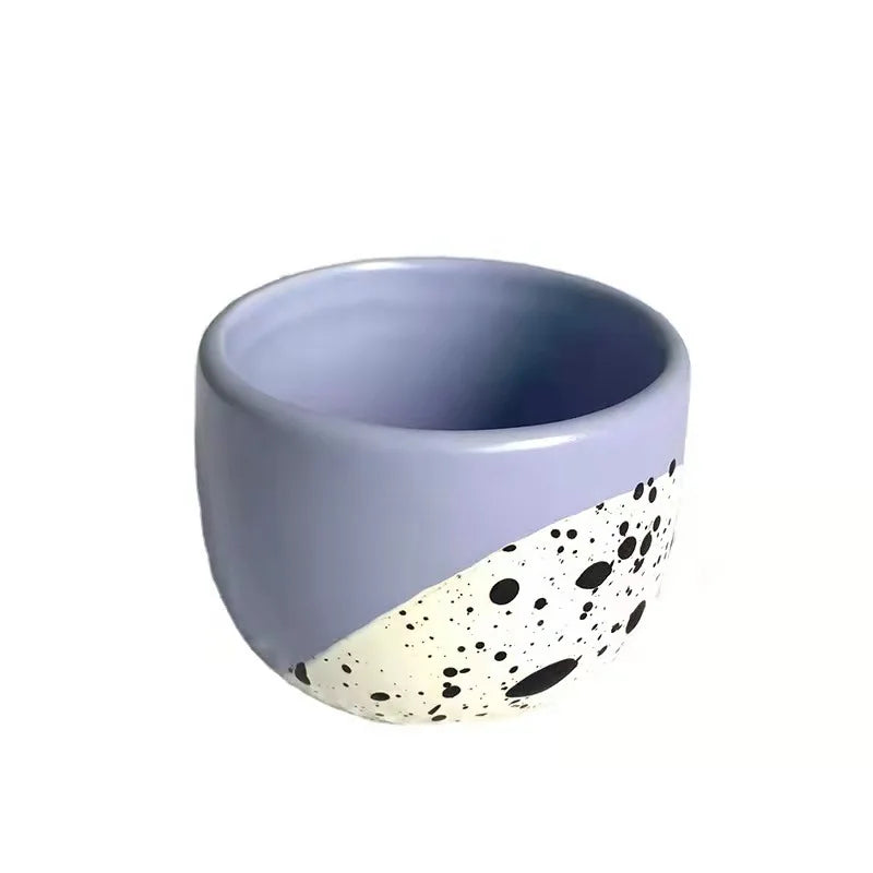 Wholesale Porcelain Ceramic Coffee Mugs 140ml Cute Minimalist Couple Gift for Sale