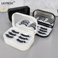 Make Your Own logo Led Eyelash Packaging Box Caseswholesale Private Label  Led Light Mirror Lashbox for Mink Strip Lash