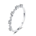 Moissanite Stackable Rings for Women Female Wedding Band Match Diamond S925 Sterling Silver Fine Jewelry Women