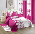12pcs Quilt Set king Size  Luxury Bedding Set With Matching Curtains