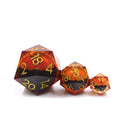 Yushun D20 Jumbo 50mm Resin Polyhedral Dice Sharp Edge Moving Dragon Eye Design