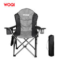 WOQI Modern Iron Foldable Camping Chair with Customized Logo Packaging for Outdoor & Garden Use