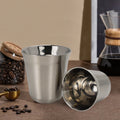 Wholesale Custom Coffee and Espresso Stainless Steel Double Wall Drop and Heat Insulation Coffee Cups and Dosing Ring