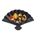 Best Seller Wholesale Japanese Melamine Unbreakable Dishes Plates Plate Matte Black Scalloped Plates