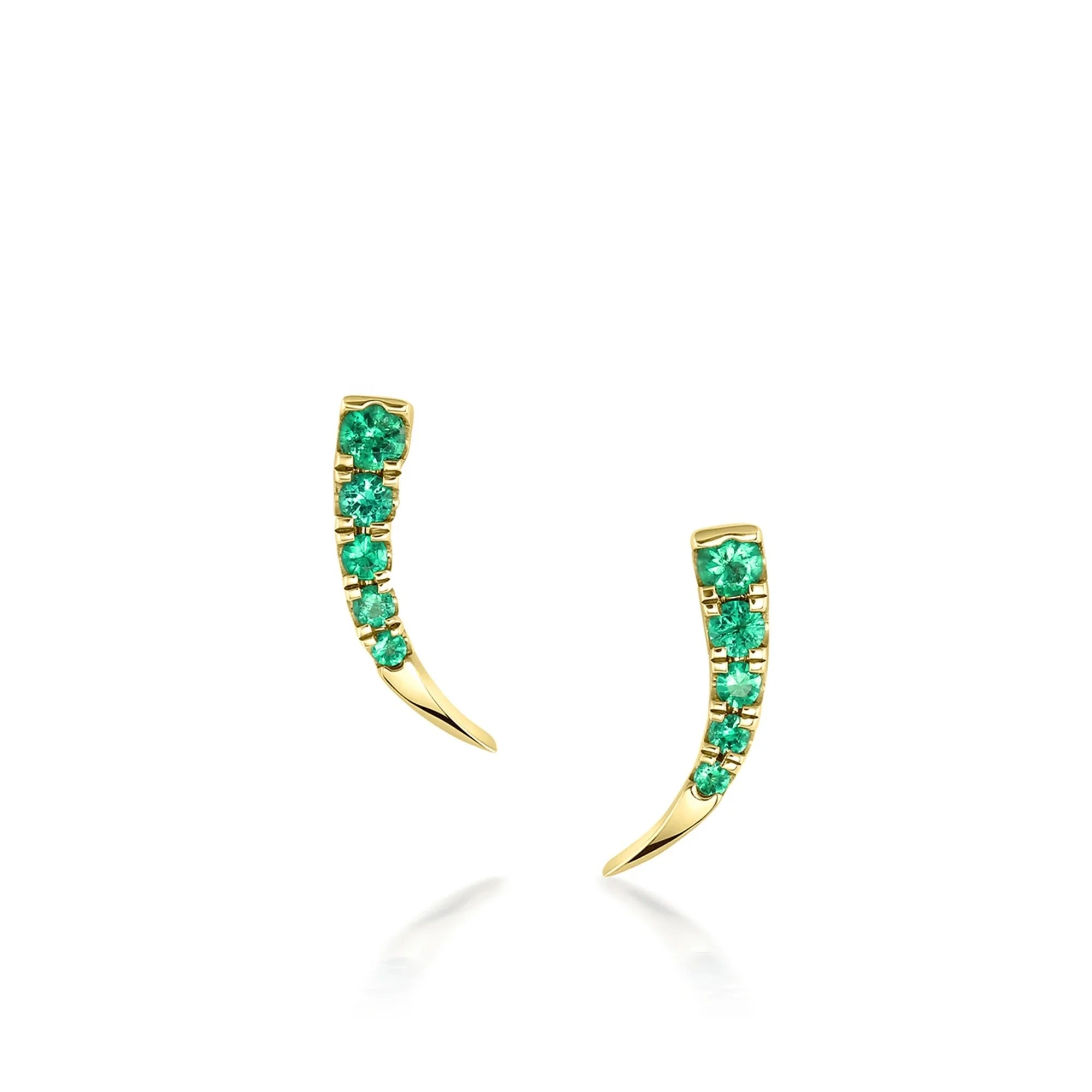LOZRUNVE 925 Silver Jewelry Gold Plated CZ Geometric Ear Crawler Earring Women
