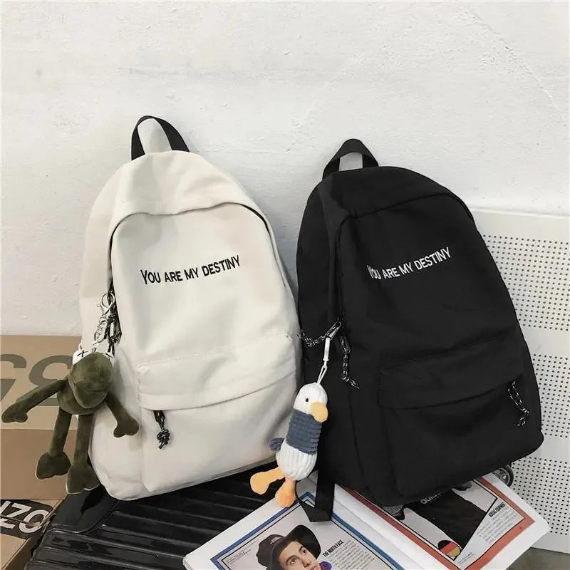 Fashion Backpack for Women Waterproof Nylon Rucksack Teenager Large Capacity Student School Bag Travel Bag