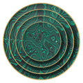 Wholesale Eco-Friendly Round Ceramic Tableware Feature Color Enamel Porcelain Plates and Dishes for Restaurant Catering
