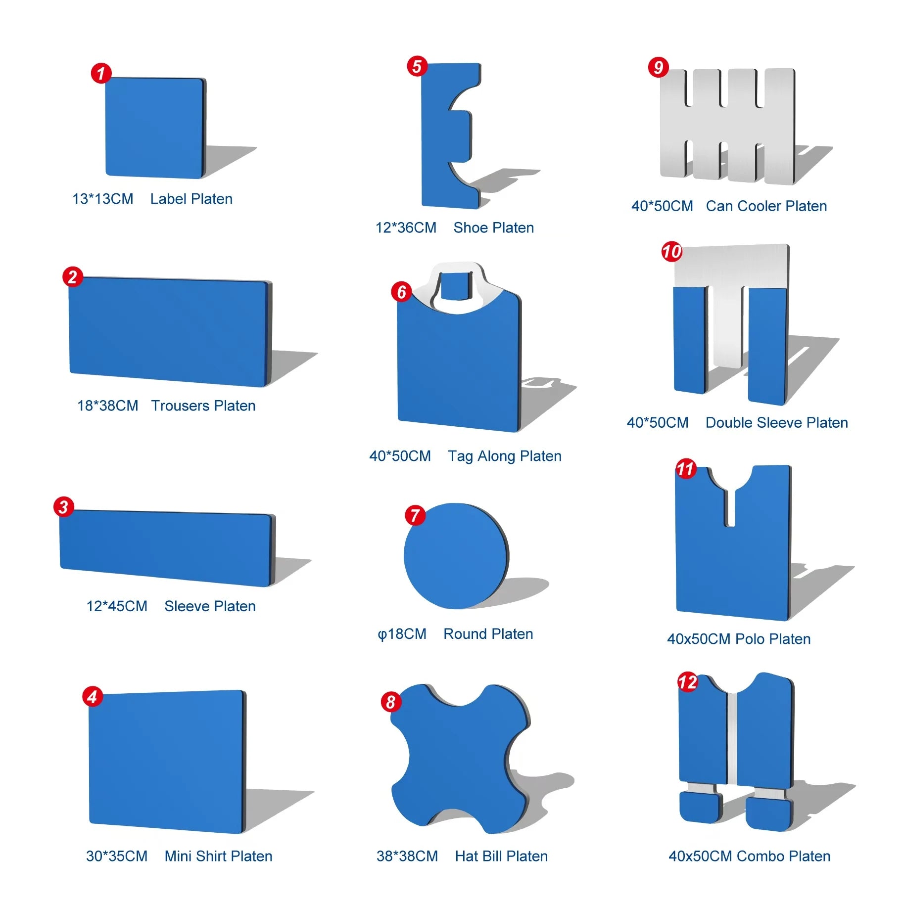 Heat Press Machine Accessories Chassis Replaceable Lower Platens Easy to Replace Quick Change