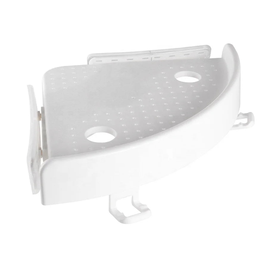 New Triangular Corner Shelf Bathroom Organizer Storage Holder Snap Corner Rack Kitchen Home Office Makeup Tray Caddy