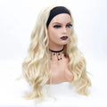 Wholesale Trending Designer Kinky Curl Blonde Curly Synthetic Silk Base Headband Wigs Natural Elastic Hair Bands Attached